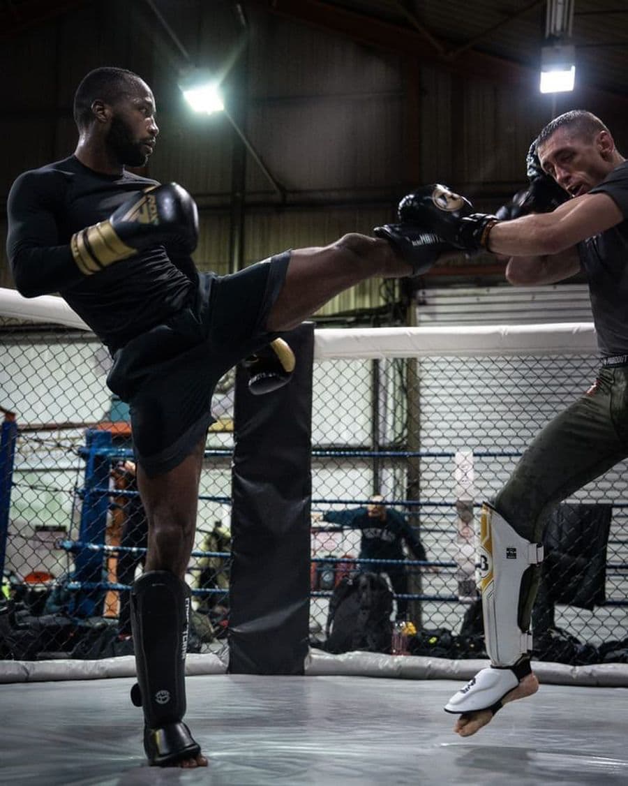 Kick sparring at Iron Fight Club
