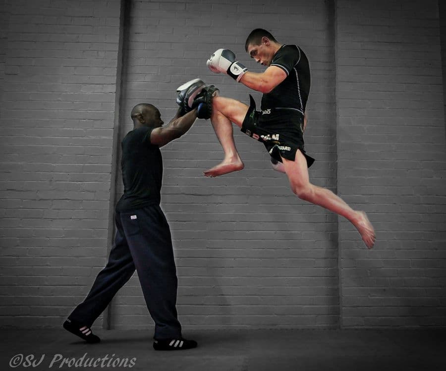 Flying knee pad work